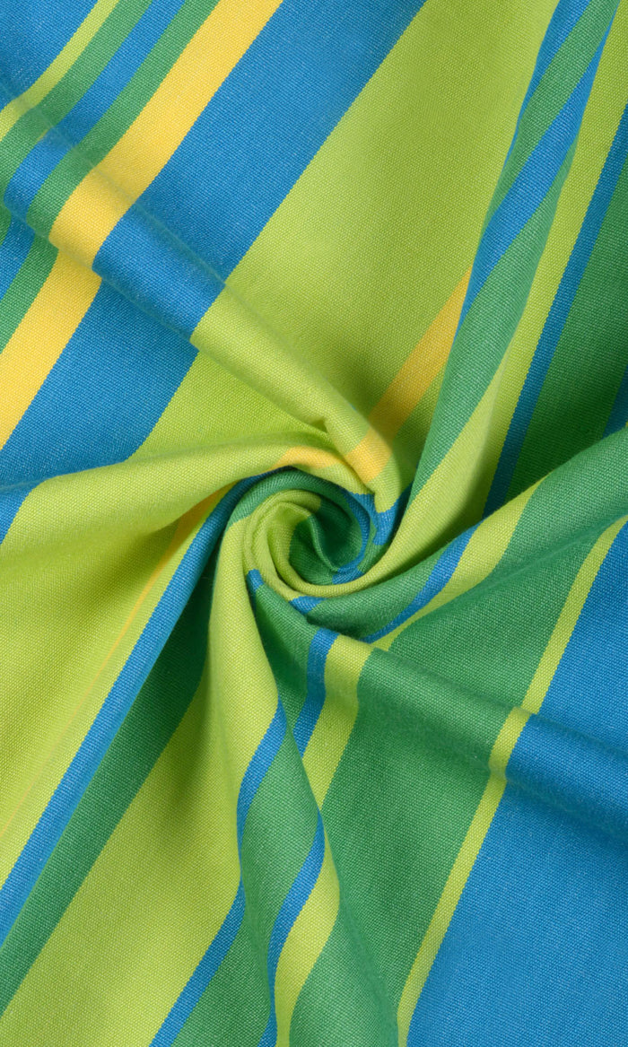 Cotton Curtain Panels (Blue/ Green) Extra Long Short Wide