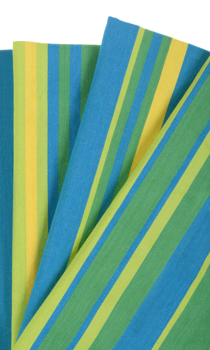 Cotton Made-to-Measure Curtains (Blue/ Green)