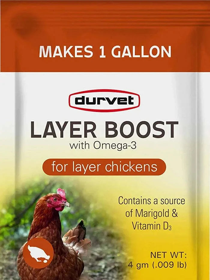 Little Giant 1 Gal Poultry Nesting Jug Green Waterer Set + Layer Boost Bundle
