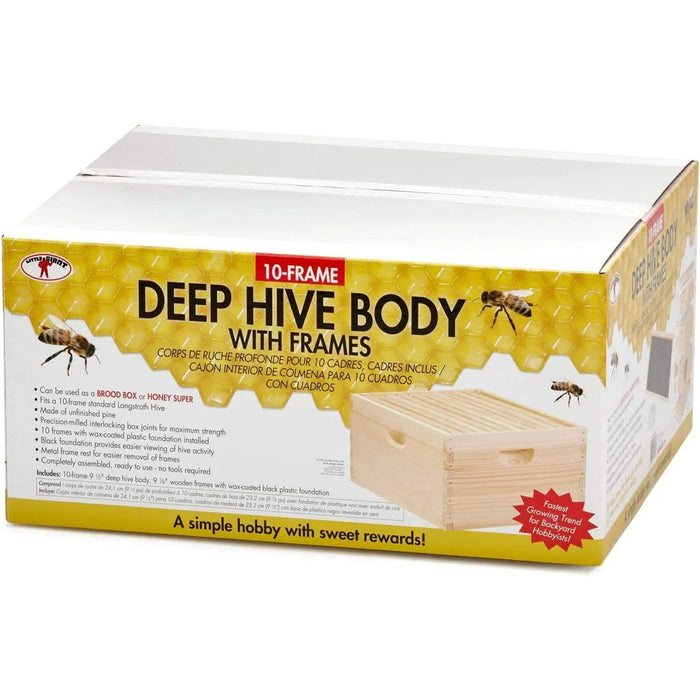 Little Giant 10-Frame Deep Hive Body Beehive Body With Frames Little Giant