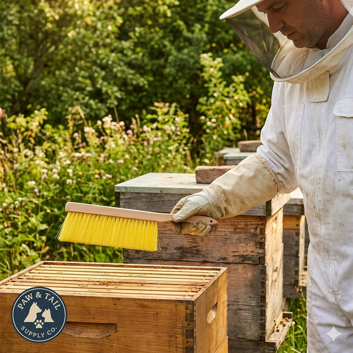 Little Giant Beekeeping Brush 14-in Soft Bee Hive Brush for Hive Inspections