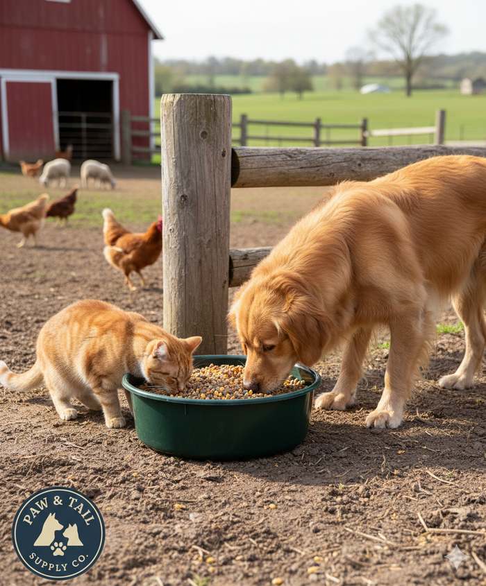 Little Giant DuraFlex Utility Feed Pan 5 Quart Green Livestock Pet Durable