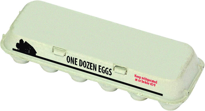 Little Giant Egg Cartons Solid Top 100% Recycled Paper Stackable 36-Pack
