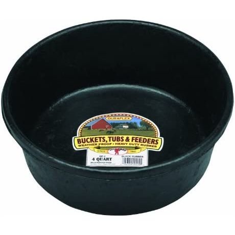Little Giant Heavy Duty Rubber Tub Feed Pan 4 Quart Little Giant