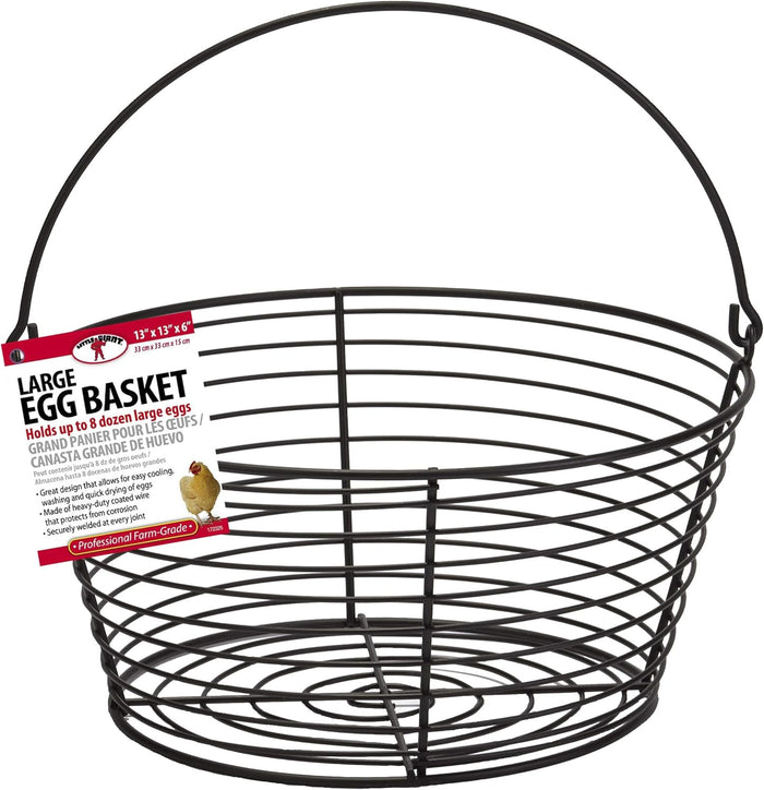 Little Giant Large Egg Basket Holds 8 Dozen Eggs Wire Coated Corrosion