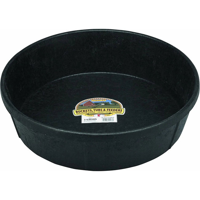 Little Giant Livestock Heavy Duty Rubber Tub Feed Pan 3 Gallon Little Giant