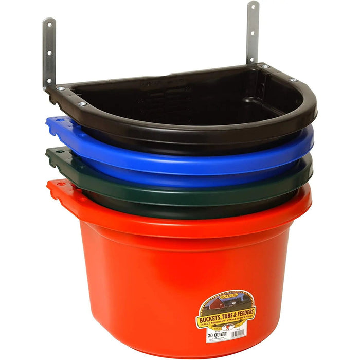 Little Giant Livestock Plastic Fence Feeder 20Qt, Assort Color Little Giant