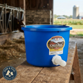 Little Giant Plastic Calf Nursing Pail with Rubber Nipple Livestock 8 Quart