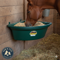 Little Giant Plastic Corner Feeder 26 Quart Space-Saving Livestock Feed, Green