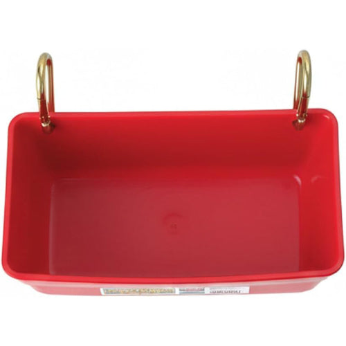Little Giant Plastic Livestock Fence Feeder 11" With Hanging Clips, Assorted Colors