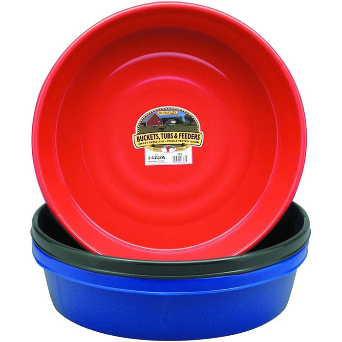 Little Giant Plastic Utility Pan Livestock Feeding Bucket 3 Gal Little Giant