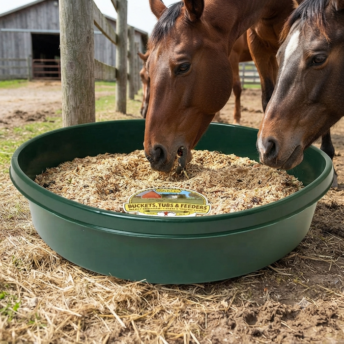 Little Giant Plastic Utility Pan Livestock Feed Bucket 3 Gallon