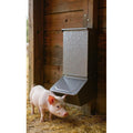 Little Giant Single Door Hog Feeder 50lb Capacity Steel Wall Mount Assembled