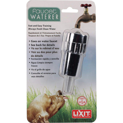 Lixit Faucet Waterer Automatic Dog Water Dispenser Fits Hose & Faucet