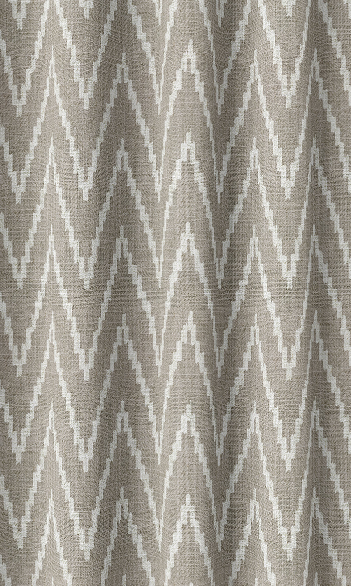 Chevron Print Home Décor Fabric By the Metre (Grey/ White)