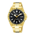 Lorus Black sunray dial stainless steel watch for men RH934MX9