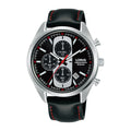 Lorus Black sunray dial stainless steel watch for men RM359GX9