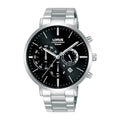 Lorus Black sunray dial stainless steel watch for men RT343KX9