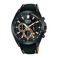 Lorus Dark Black sunray dial stainless steel watch for man RT383HX9