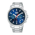 Lorus dark blue dial stainless steel watch for men RT323KX9