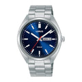 Lorus  Dark blue sunray dial stainless steel watch for men RH365AX9