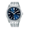 Lorus  Dark blue sunray dial stainless steel watch for men RH965QX9