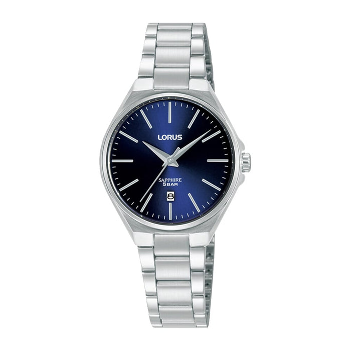 Lorus  Dark blue sunray dial stainless steel watch for Women RJ267BX9