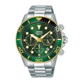 Lorus dark green dial stainless steel watch for men RT340JX9