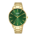 Lorus Dark green sunray dial stainless steel watch for women RG226TX9