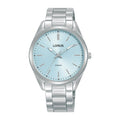 Lorus Light blue sunray dial stainless steel watch for women RG209WX9