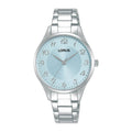 Lorus Light blue sunray dial stainless steel watch for women RG265vX9
