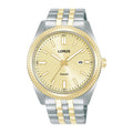Lorus Light champagne sunray dial stainless steel watch for men RH972QX9