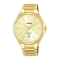 Lorus Light champagne sunray dial stainless steel watch for men RS950DX9