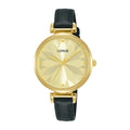 Lorus Light champagne sunray dial stainless steel watch for women RG212TX9