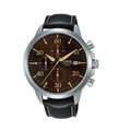 Lorus Sports Chronograph leather strap Men's Watch RM351EX9