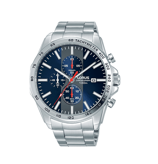 Lorus Sports Chronograph Stainless Steel Men's Watch RM383EX9