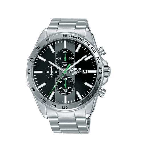 Lorus Sports Chronograph Stainless Steel Men's Watch RM385EX9