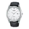 Lorus White hairline dial stainless steel watch for men RH991PX9
