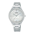 Lorus White MOP dial stainless steel watch for women RG225XX9