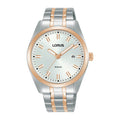 Lorus White sunray dial stainless steel watch for men RH980PX9