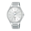 Lorus White sunray dial stainless steel watch for men RS949DX9
