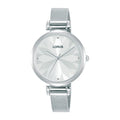 Lorus White sunray dial stainless steel watch for women RG211TX9