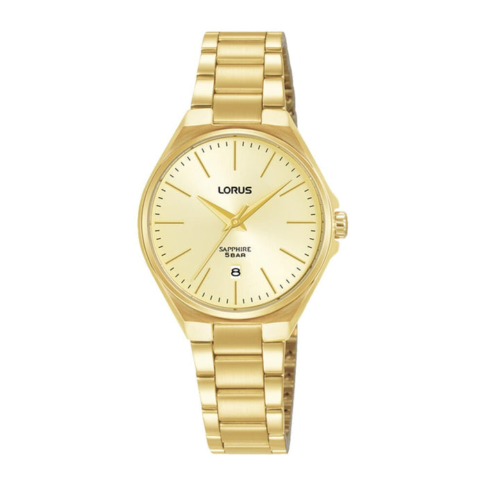 Lorus White sunray dial stainless steel watch for WOmen RJ272BX9