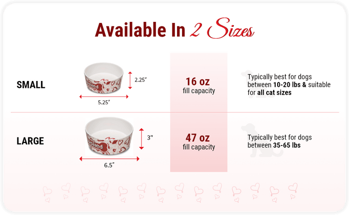 Loving Pets Dolce Moderna Bowl Bad To The Bone, 5.92 Cups LG