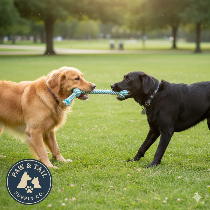 Mammoth Pet Extra Fresh 2 Knot Rope Bone 9" Mint Dental Floss Dog Toy 3-Pack