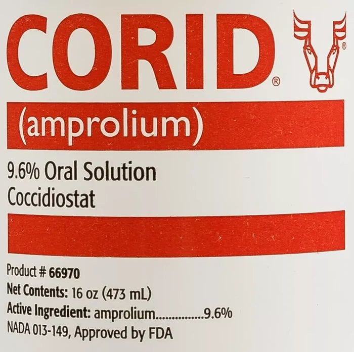 Merial Corid 9.6% Oral Solution for Calves Yellow, 16 oz