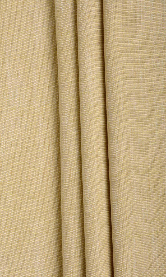 Plain Linen Texture Fabric Material By the Metre (Ochre Yellow)