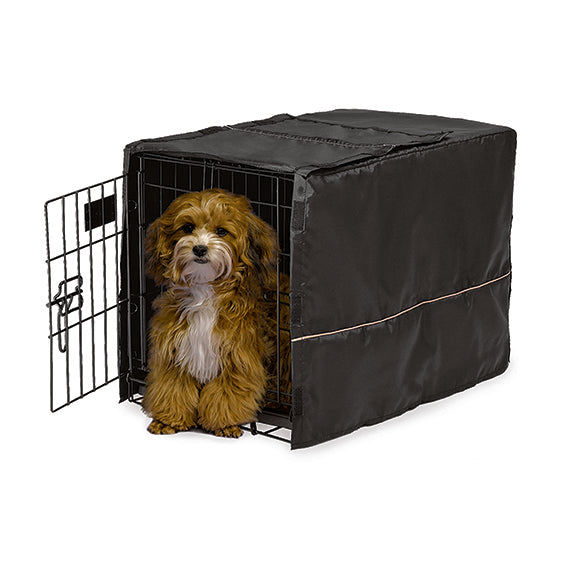 Midwest Quiet Time Pet Crate Cover Black 23″ x 13.5″ x 15″