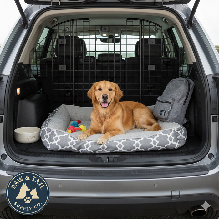 MidWest Universal Wire Mesh Vehicle Pet Barrier for SUVs Vans Wagons Adjustable