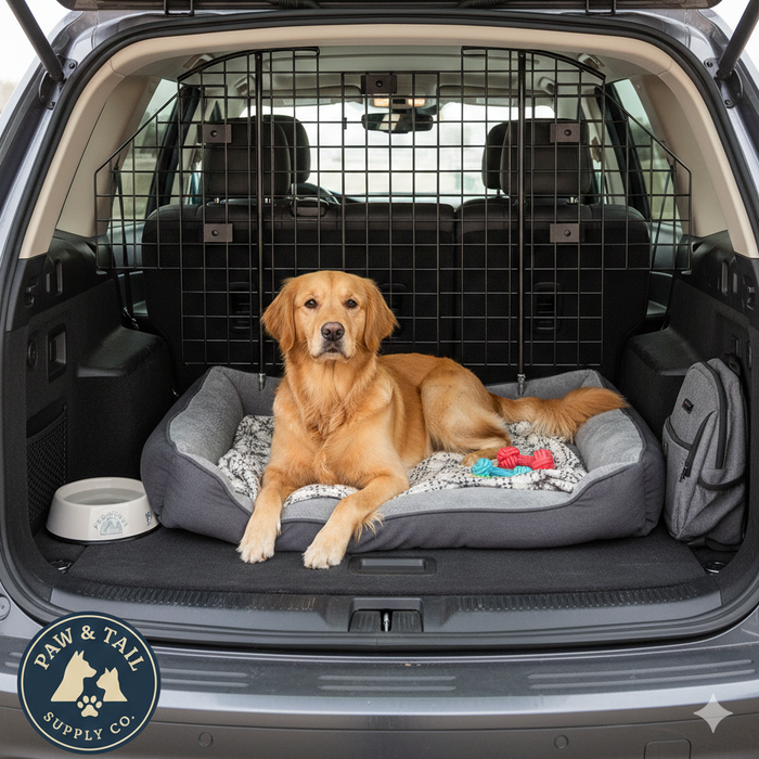 MidWest Universal Wire Mesh Vehicle Pet Barrier for SUVs Vans Wagons Adjustable